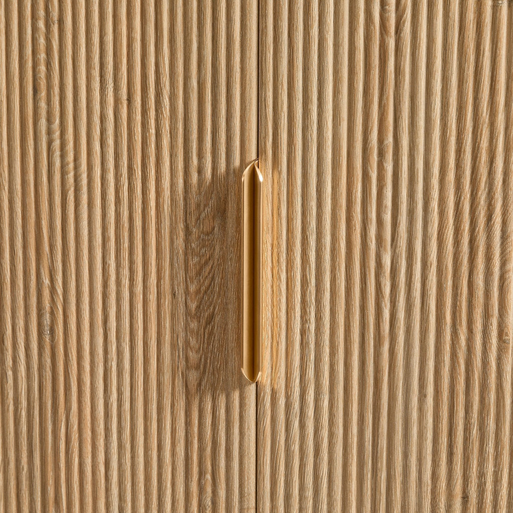 Dusklia - Hattie 2 Door Wardrobe with Drawer - Light Wood