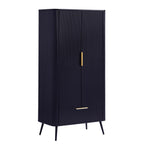 Dusklia - Hattie 2 Door Wardrobe with Drawer - Midnight