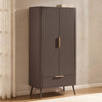Dusklia - Hattie 2 Door Wardrobe with Drawer  - Mocha