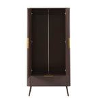 Dusklia - Hattie 2 Door Wardrobe with Drawer  - Mocha