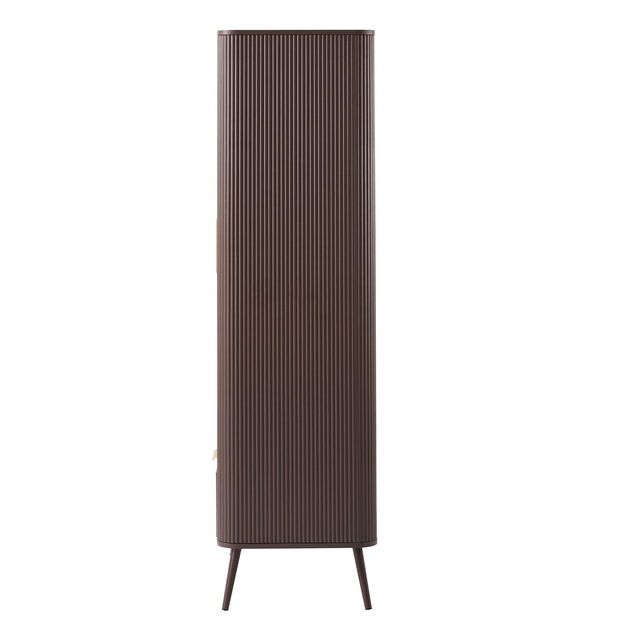 Dusklia - Hattie 2 Door Wardrobe with Drawer  - Mocha