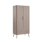 Dusklia - Hattie 2 Door Wardrobe with Drawer - Taupe