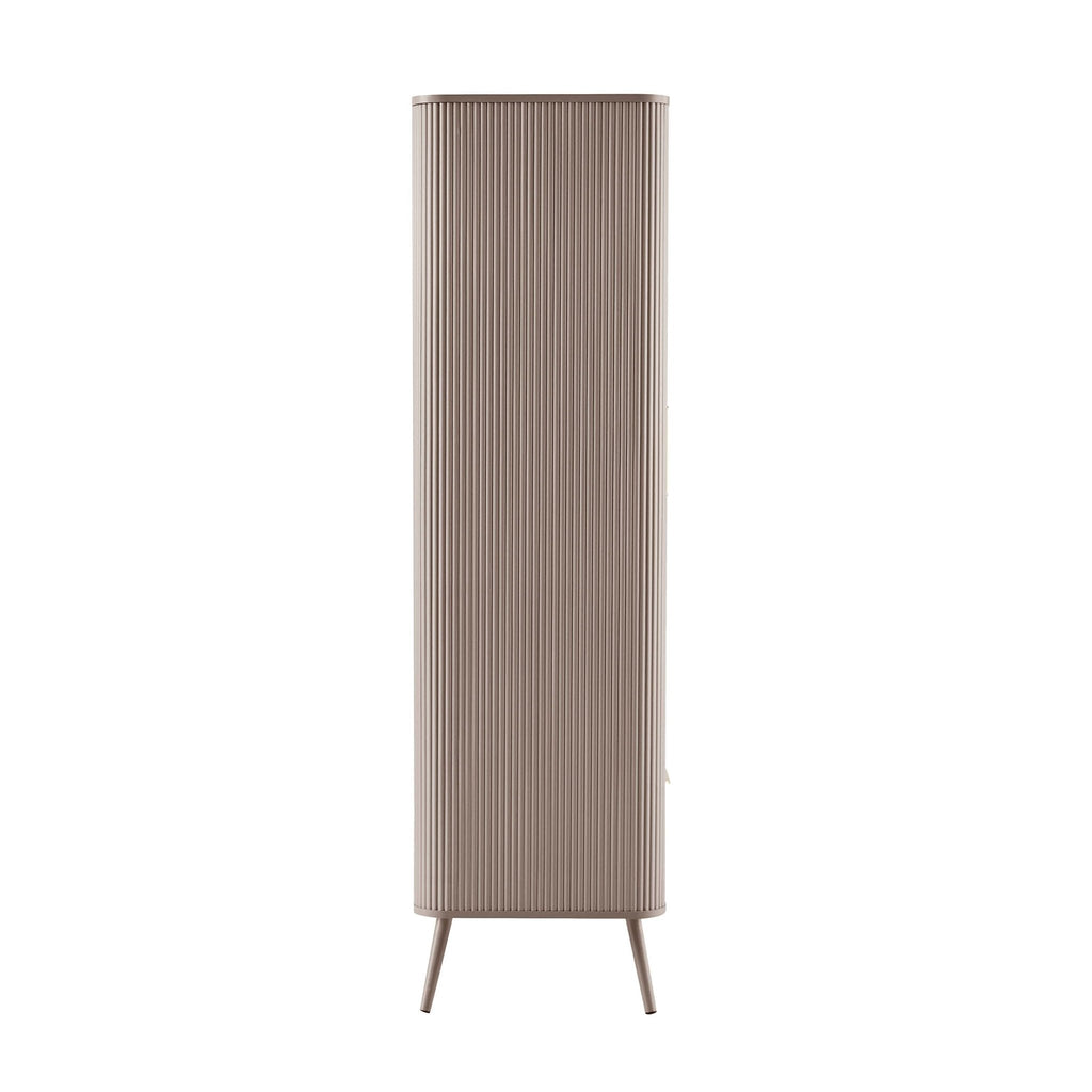 Dusklia - Hattie 2 Door Wardrobe with Drawer - Taupe