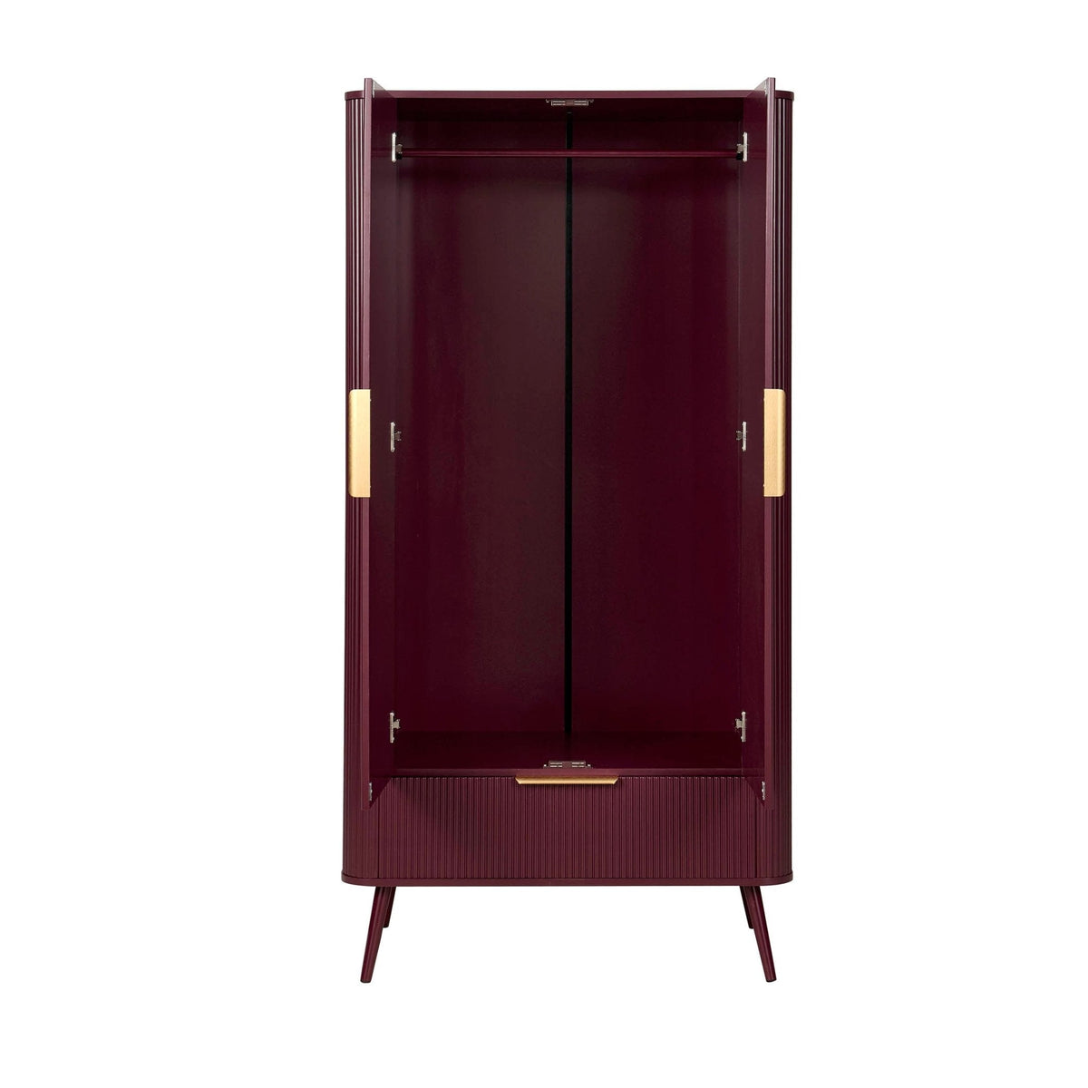 Dusklia - Hattie 2 Door Wardrobe with Drawer - Tawny Port