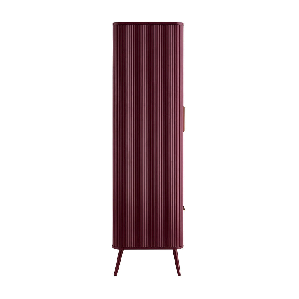 Dusklia - Hattie 2 Door Wardrobe with Drawer - Tawny Port