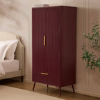 Dusklia - Hattie 2 Door Wardrobe with Drawer - Tawny Port