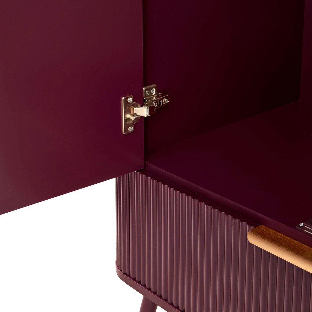 Dusklia - Hattie 2 Door Wardrobe with Drawer - Tawny Port