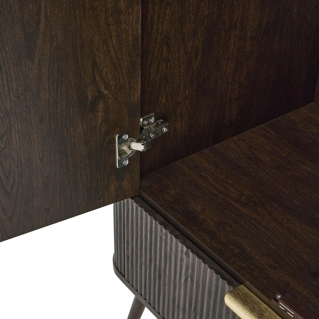 Dusklia - Hattie 2 Door Wardrobe with Drawer - Walnut