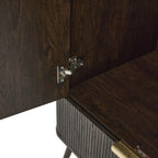 Dusklia - Hattie 2 Door Wardrobe with Drawer - Walnut