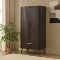 Dusklia - Hattie 2 Door Wardrobe with Drawer - Walnut