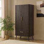 Dusklia - Hattie 2 Door Wardrobe with Drawer - Walnut