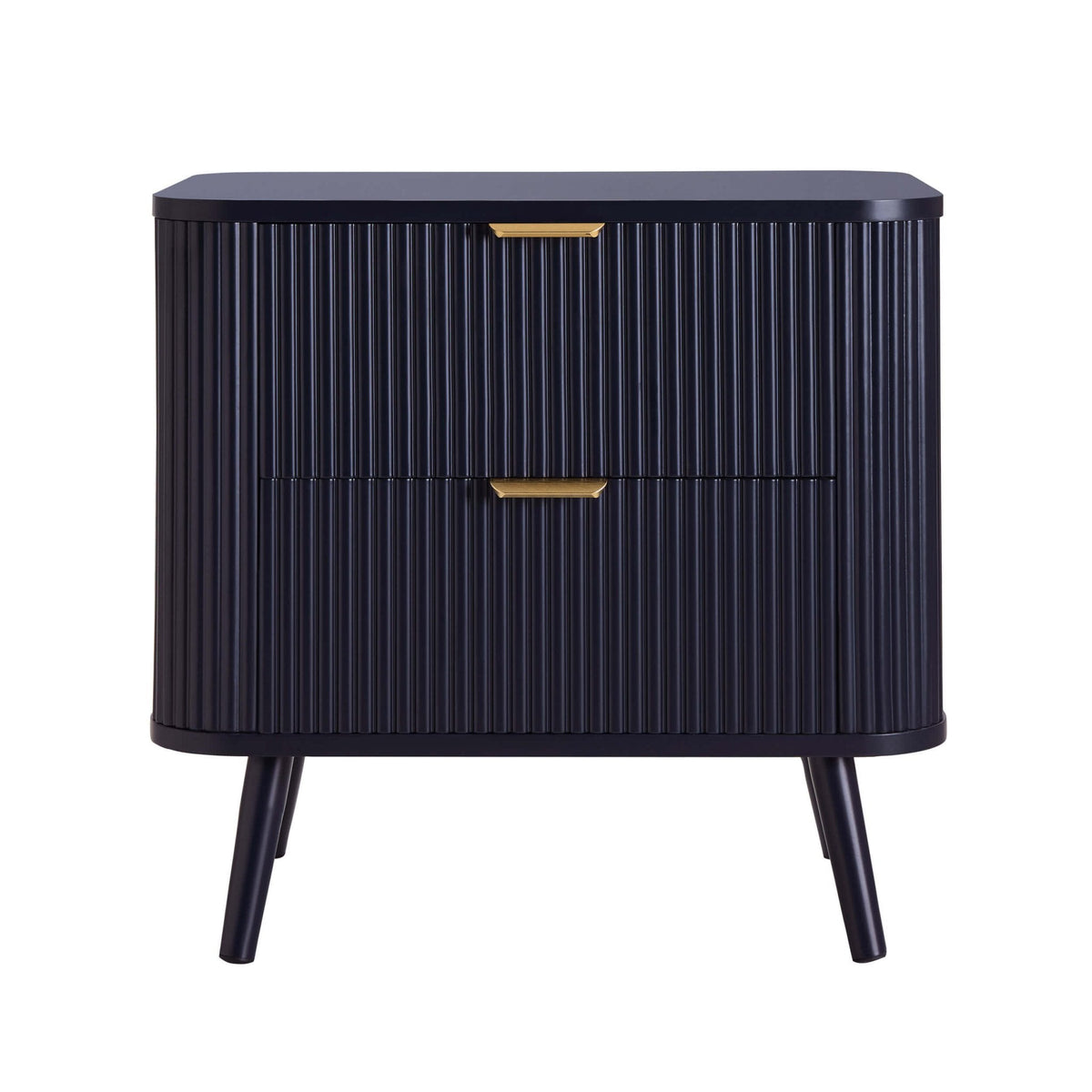 Dusklia - Hattie 2 Drawer Bedside Table- Midnight