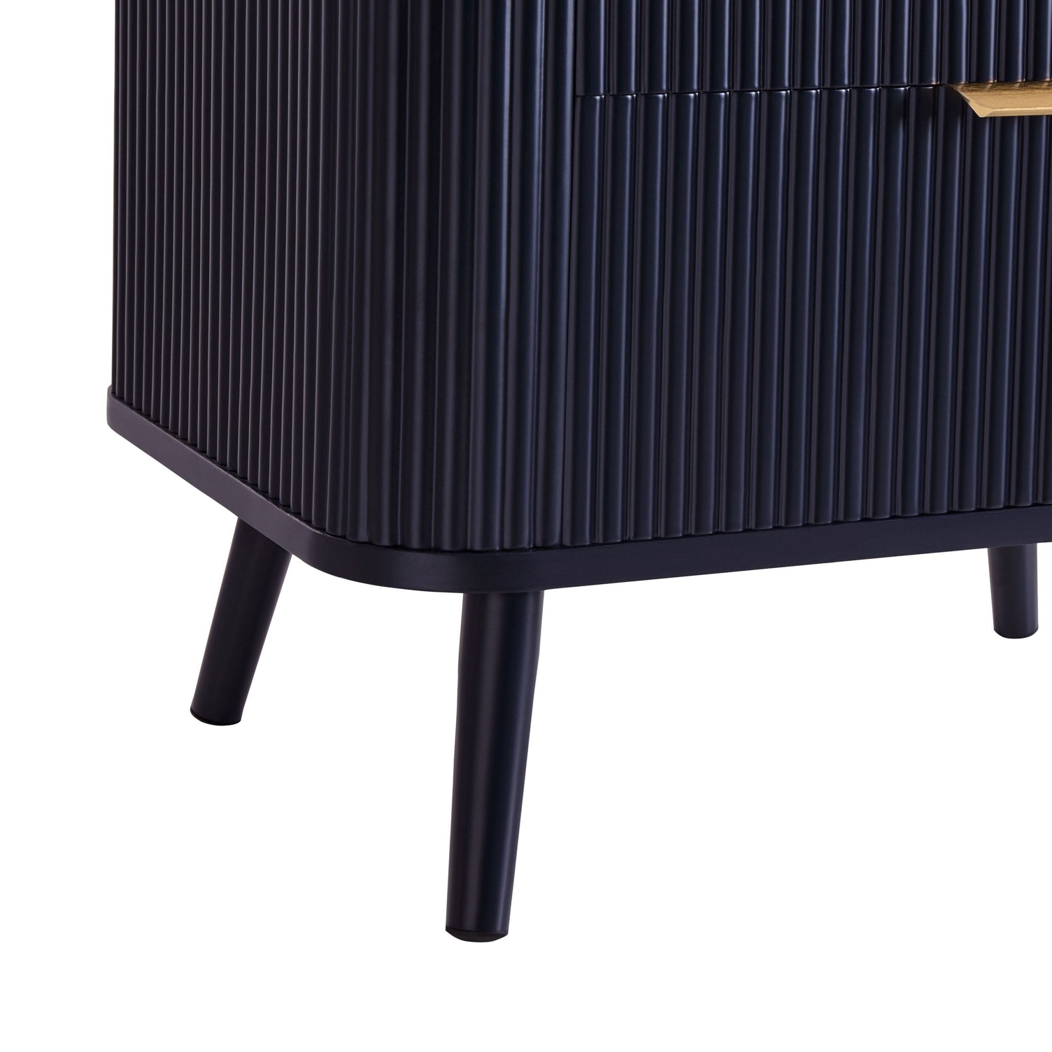 Dusklia - Hattie 2 Drawer Bedside Table- Midnight
