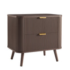 Dusklia - Hattie 2 Drawer Bedside Table - Mocha