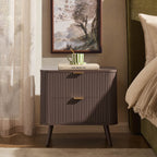 Dusklia - Hattie 2 Drawer Bedside Table - Mocha