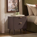 Dusklia - Hattie 2 Drawer Bedside Table - Mocha