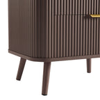 Dusklia - Hattie 2 Drawer Bedside Table - Mocha