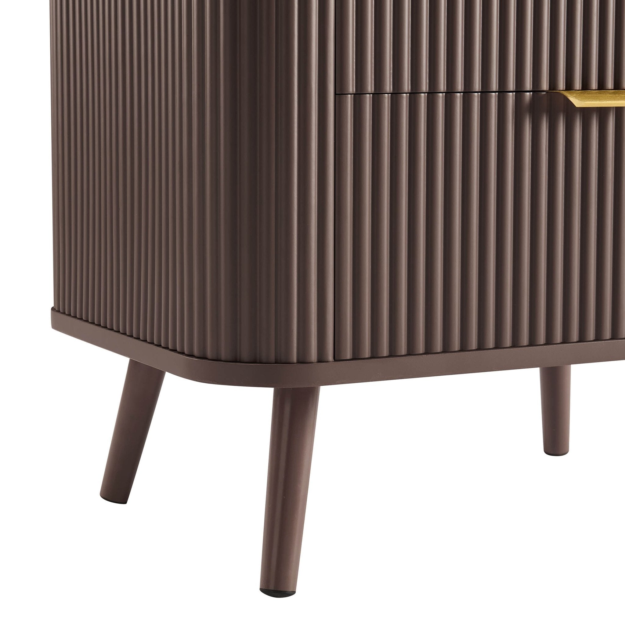 Dusklia - Hattie 2 Drawer Bedside Table - Mocha