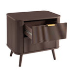 Dusklia - Hattie 2 Drawer Bedside Table - Mocha