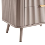 Dusklia - Hattie 2 Drawer Bedside Table - Taupe