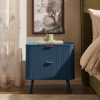 Dusklia - Hattie 2 Drawer Bedside Table - Teal