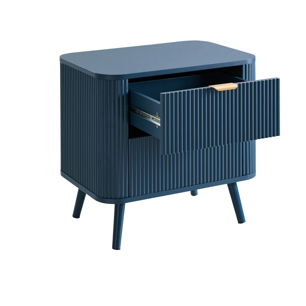 Dusklia - Hattie 2 Drawer Bedside Table - Teal