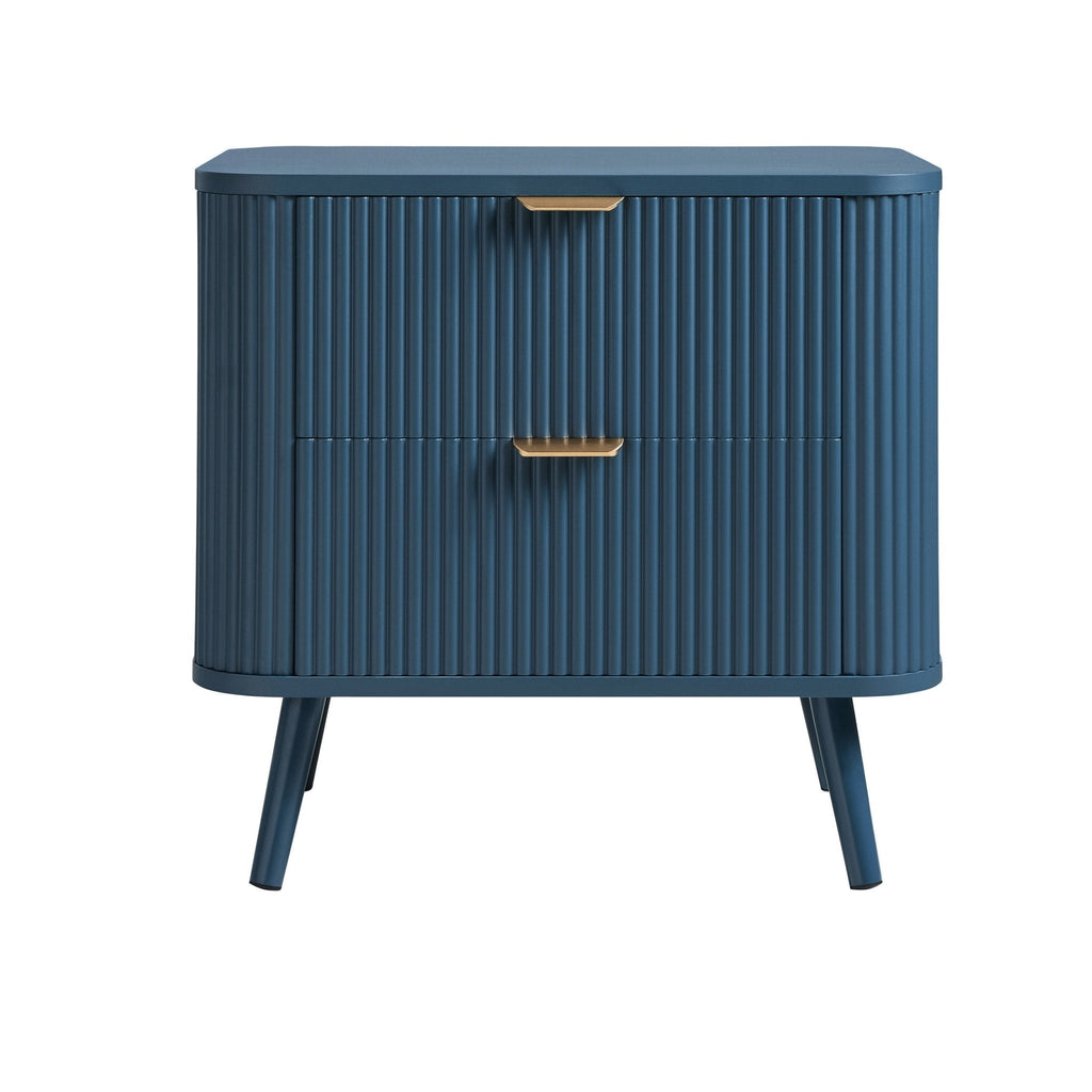 Dusklia - Hattie 2 Drawer Bedside Table - Teal
