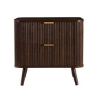 Dusklia - Hattie 2 Drawer Bedside Table - Walnut