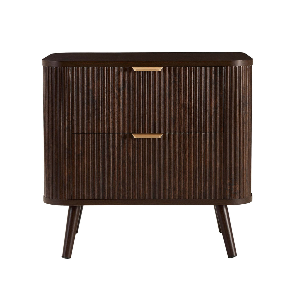 Dusklia - Hattie 2 Drawer Bedside Table - Walnut