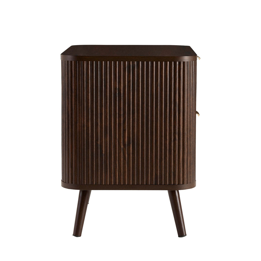 Dusklia - Hattie 2 Drawer Bedside Table - Walnut