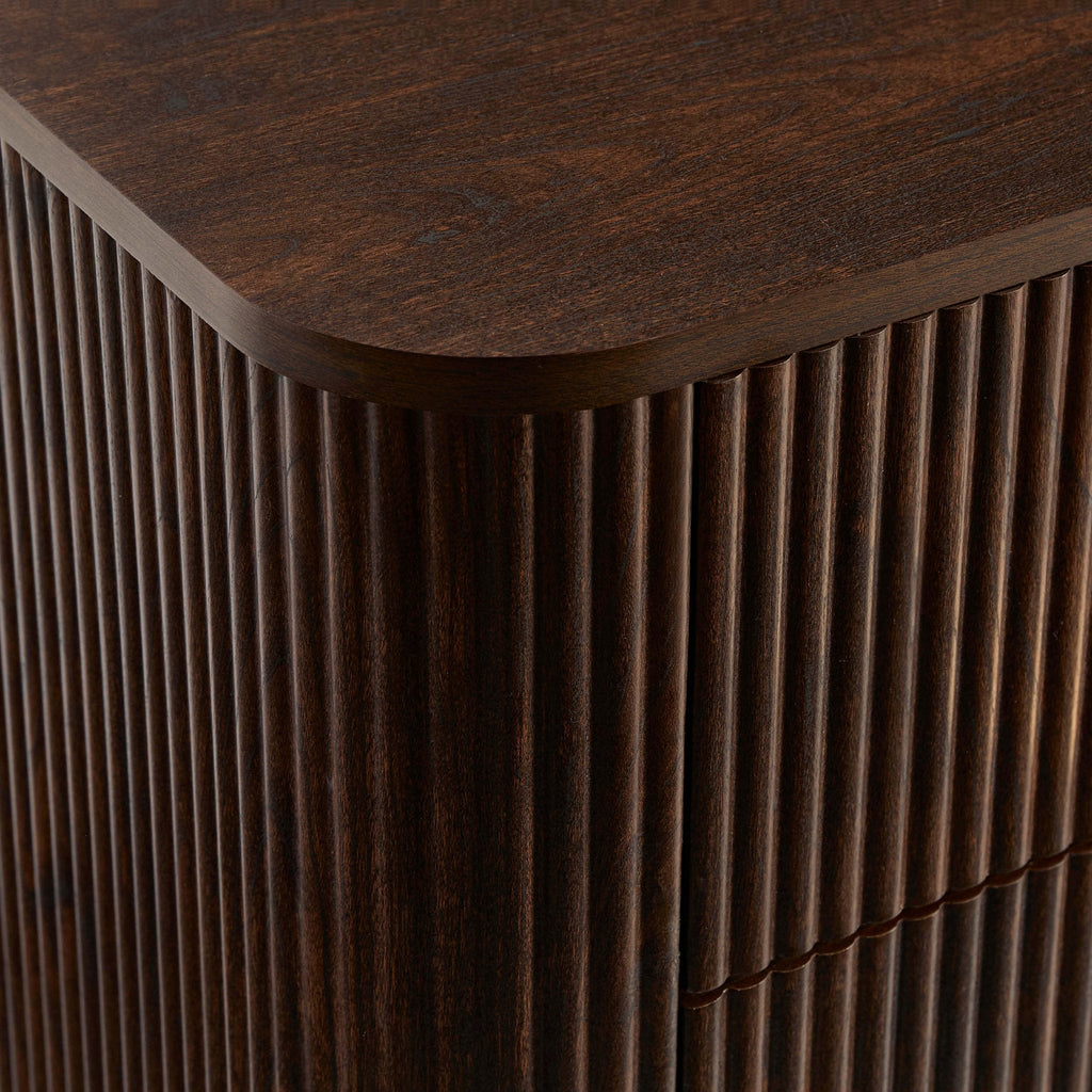 Dusklia - Hattie 2 Drawer Bedside Table - Walnut