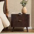Dusklia - Hattie 2 Drawer Bedside Table - Walnut