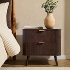 Dusklia - Hattie 2 Drawer Bedside Table - Walnut
