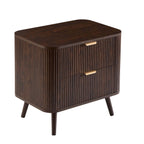Dusklia - Hattie 2 Drawer Bedside Table - Walnut