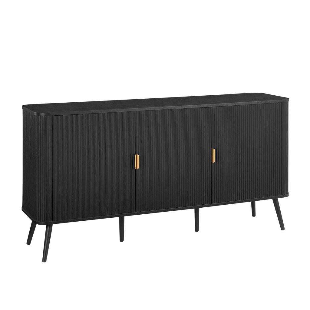 Dusklia - Hattie 3 Door Sideboard - Black
