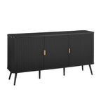 Dusklia - Hattie 3 Door Sideboard - Black