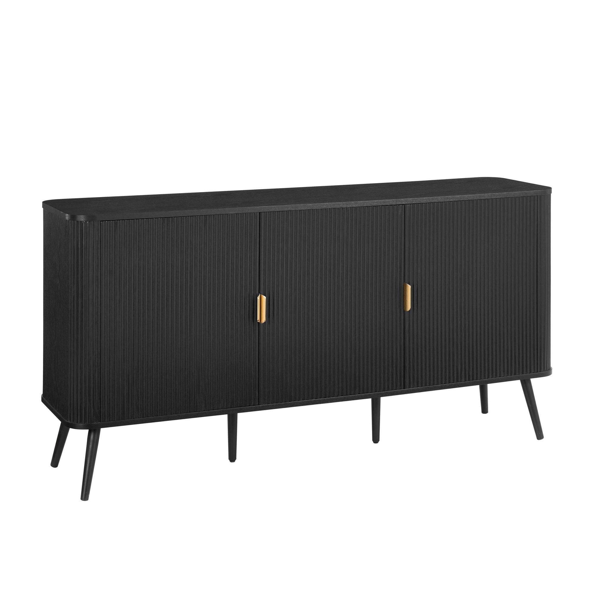 Dusklia - Hattie 3 Door Sideboard - Black