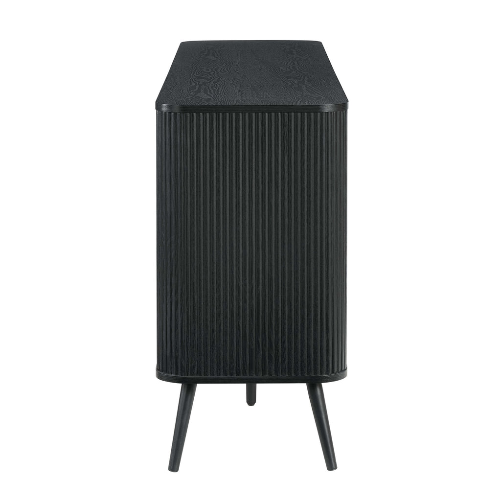 Dusklia - Hattie 3 Door Sideboard - Black