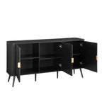 Dusklia - Hattie 3 Door Sideboard - Black