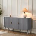 Dusklia - Hattie 3 Door Sideboard - Light Grey