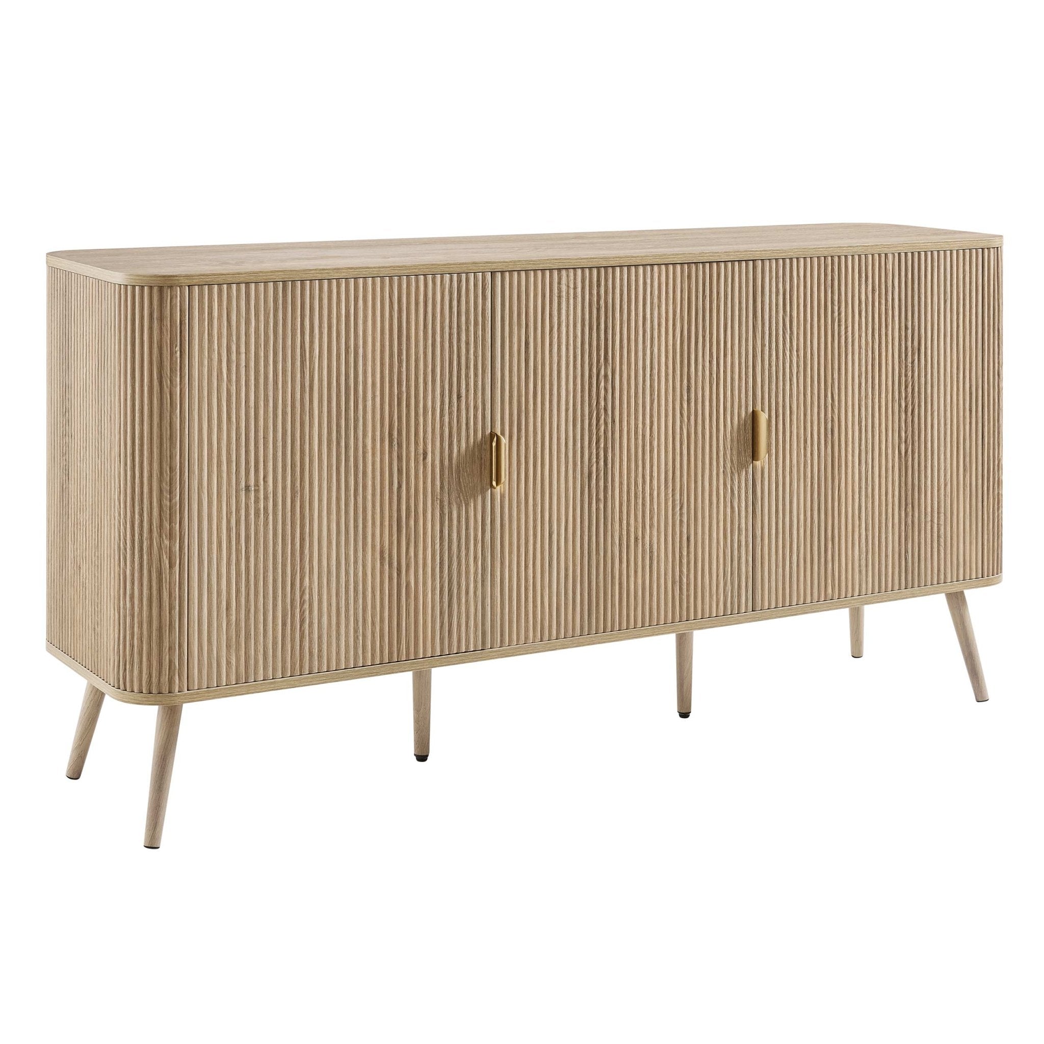Dusklia - Hattie 3 Door Sideboard - Light Wood