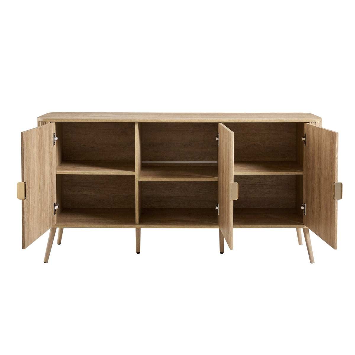 Dusklia - Hattie 3 Door Sideboard - Light Wood
