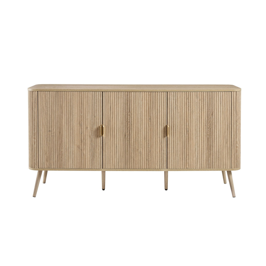 Dusklia - Hattie 3 Door Sideboard - Light Wood