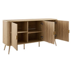 Dusklia - Hattie 3 Door Sideboard - Light Wood