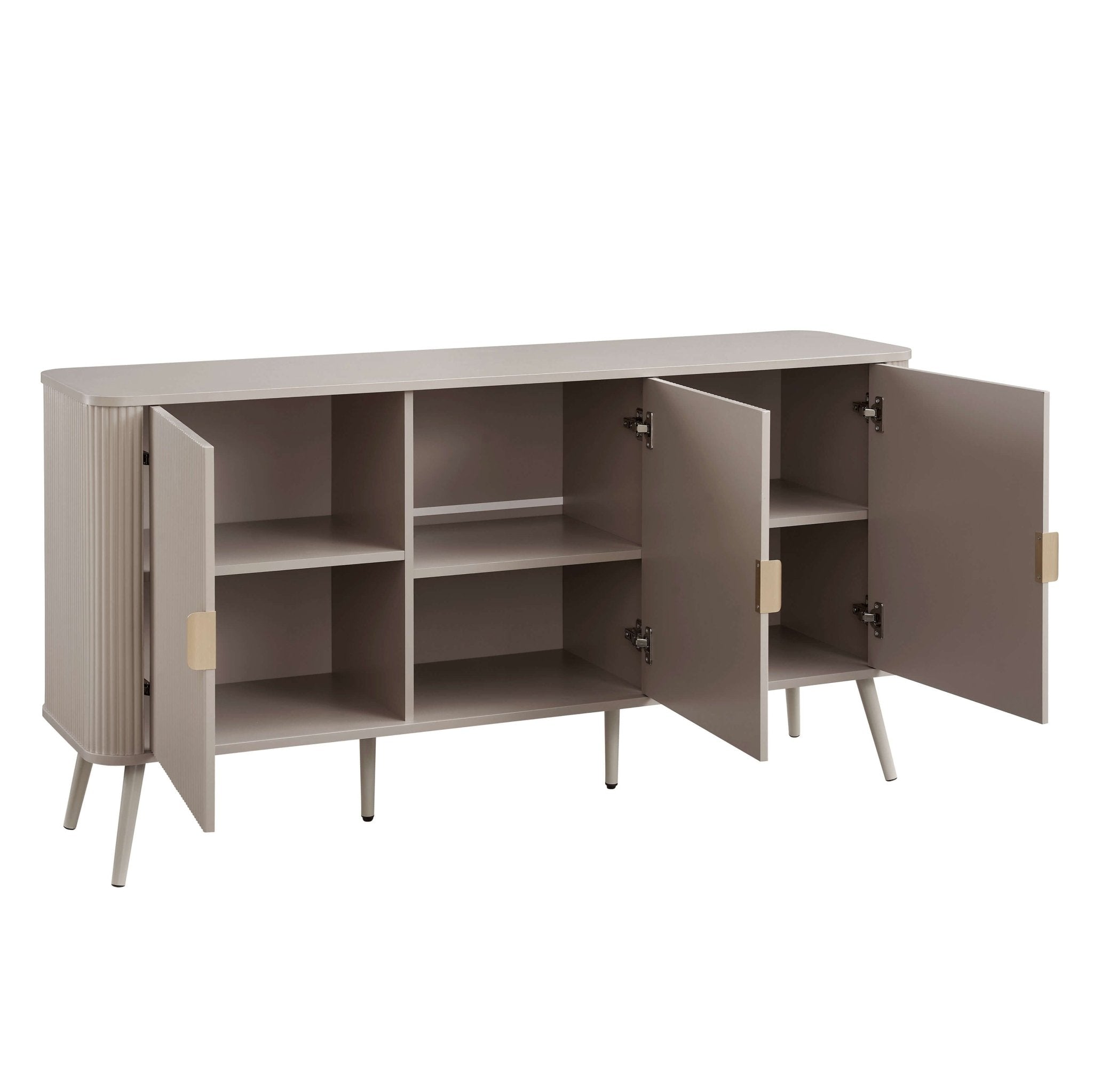 Dusklia - Hattie 3 Door Sideboard - Taupe