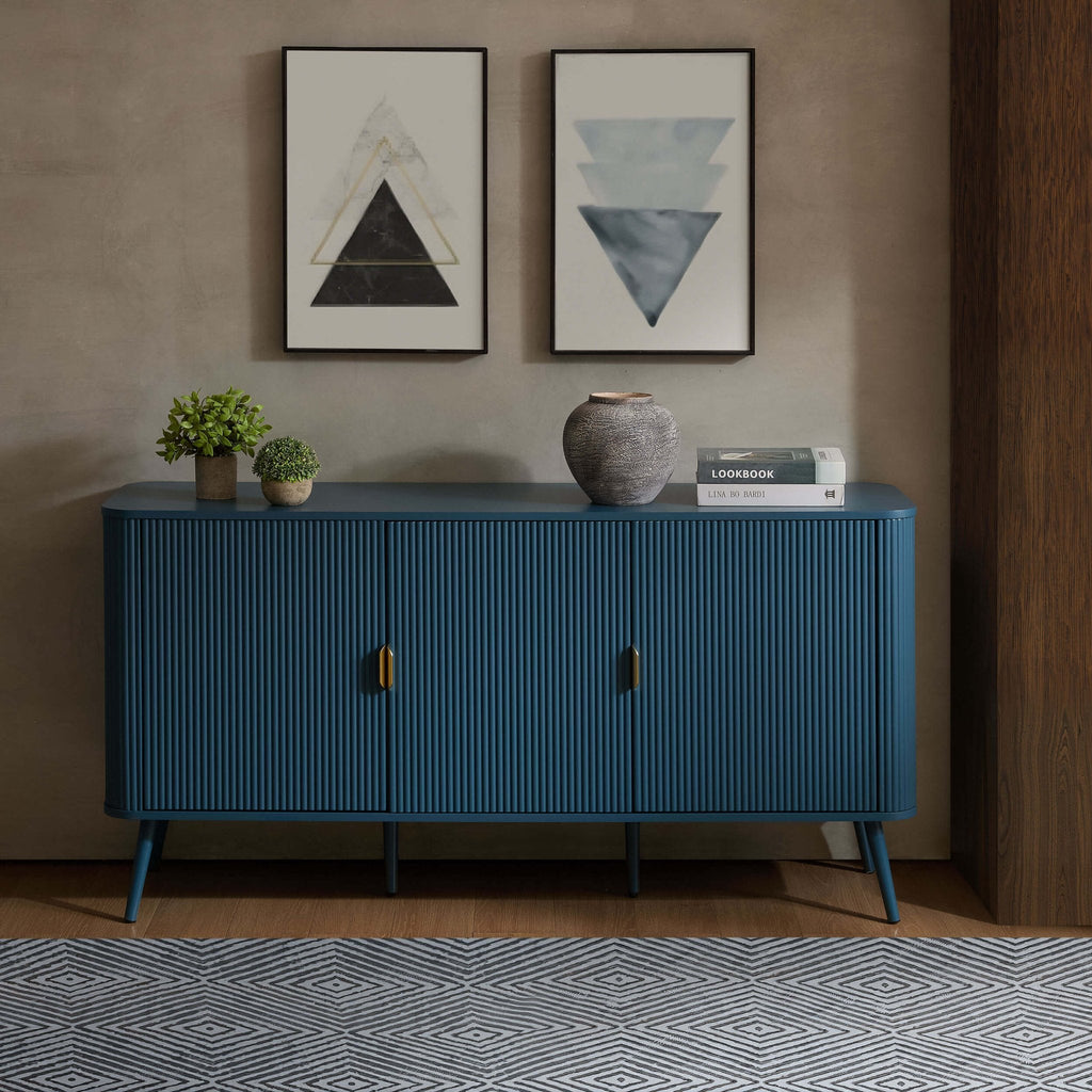 Dusklia - Hattie 3 Door Sideboard - Teal