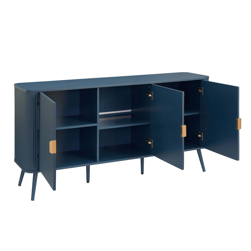 Dusklia - Hattie 3 Door Sideboard - Teal