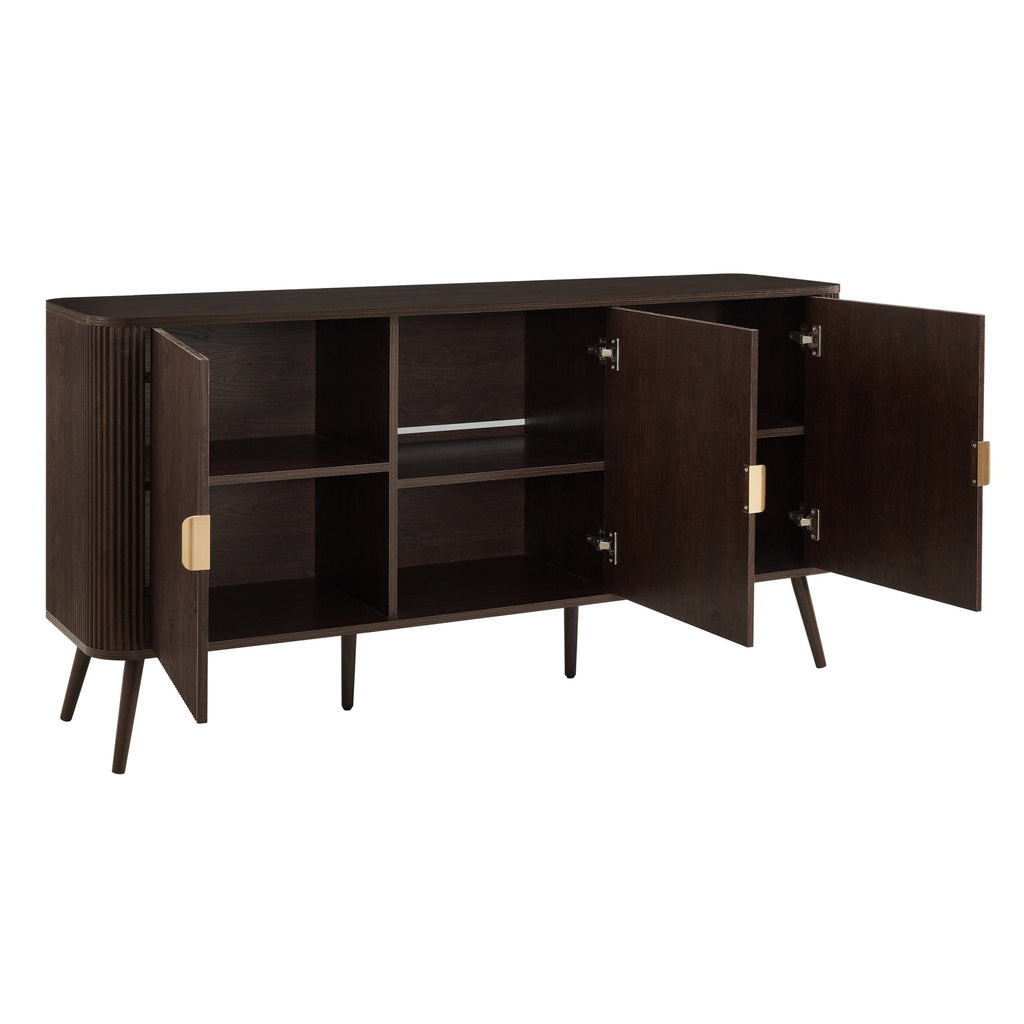 Dusklia - Hattie 3 Door Sideboard - Walnut