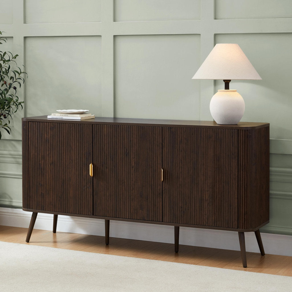 Dusklia - Hattie 3 Door Sideboard - Walnut