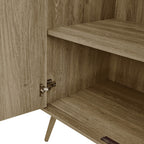 Dusklia - Hattie 3 Door Wardrobe - Light Wood